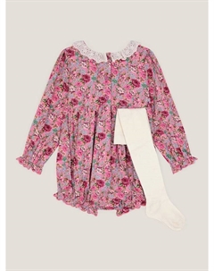 Комплект комбинезон и колготки Baby Dollie, Pink Monsoon