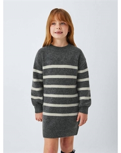 Детское платье-джемпер с полосками, Grey Stripe John lewis