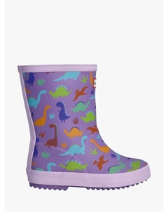 Детские классические резиновые сапоги с динозаврами, Purple/Multi Hunter
