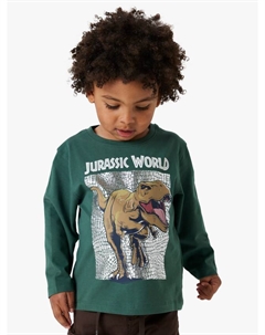 Детская хлопковая футболка с длинным рукавом Jurassic World, Garden Topiary Name it