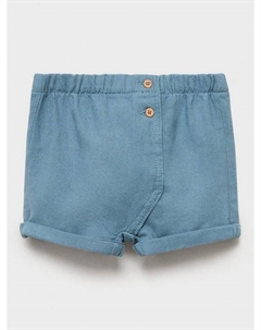 Детские шорты Laurel из смеси хлопка и льна, Green Mango