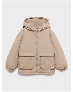 Детское худи с капюшоном на утеплителе, Medium Brown Mango