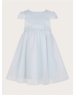 Платье для малышки-подружки невесты с рукавами-фонариками, Pale Blue Monsoon