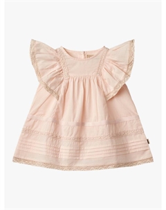 Платье Baby Minna с хлопковыми рюшами, 2400 Powder Wheat
