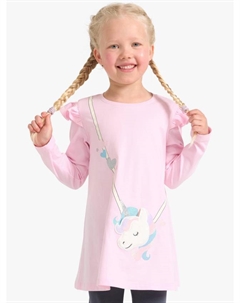 Детская хлопковая кофта с длинным рукавом и единорогом, Light Pink Lindex