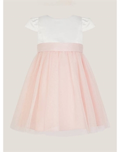 Детское платье для особых случаев из сатиновой тюли, Pink Monsoon