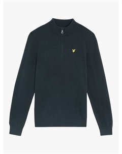 Детская хлопковая кофта с молнией на четверть, Navy Lyle & scott