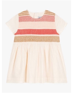 Детское платье с короткими рукавами и сборками, Multi Petit bateau