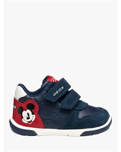 Детские кеды Zapito Disney Mickey Mouse из замши, Navy/Red Geox