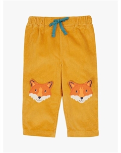 Детские брюки Arlo с вельветовой тканью и шнурком, Gold/Fox Frugi