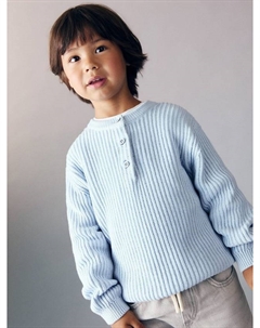 Детский хлопковый свитер Biarritz, Medium Blue Mango