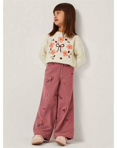 Детские брюки-клеш из вельвета, Pink Monsoon