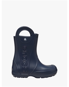 Детские водонепроницаемые резиновые сапоги с увеличенной ручкой, Navy Crocs