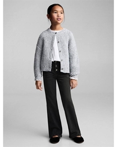 Детские расклешенные джинсы, Open Grey Mango