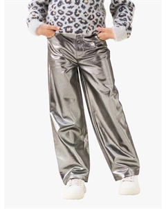 Детские джинсы Metallic с широкими штанинами, Silver Angel & rocket