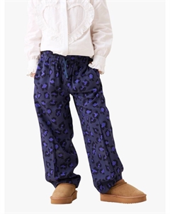 Детские брюки с леопардовым принтом на шнурке, Blue Angel & rocket