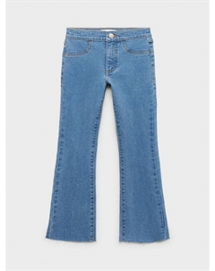 Детские джинсы-клеш из хлопкового денима, Open Blue Mango