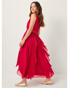 Детское платье Clemmie без рукавов с пайетками и поясом для выпускного, Red Monsoon