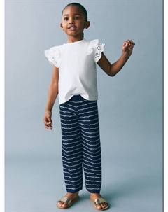 Детские брюки Ulap Stripe Knit Straight, Navy Mango