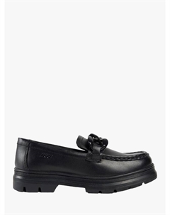 Детские школьные туфли-лоферы Mina Leather, Black Pod