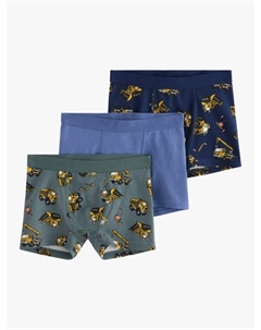 Детские боксеры из хлопковой смеси, Pack of 3, Dark Blue Lindex
