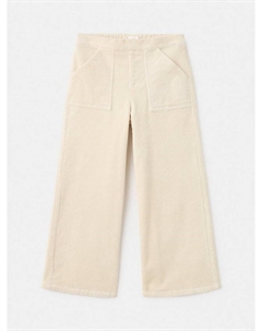 Детские брюки Lula Corduroy с широкими штанинами, Light Beige Mango