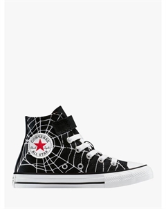 Детские кроссовки Chuck Taylor All Star Hi-Top Spiderweb, Black/White/Red Converse
