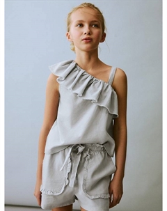 Детские шорты Simba из льна и хлопка, Light Pastel Blue Mango