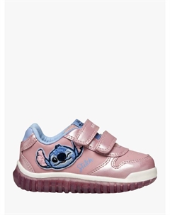 Детские светящиеся кроссовки Lightyloo Disney Stitch Metallic, Pink/Sky Geox