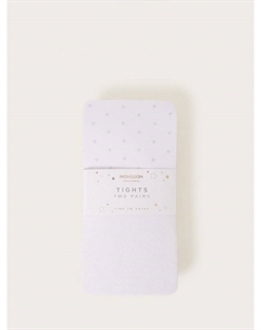 Детские блестящие колготки, Set of 2, Silver Monsoon