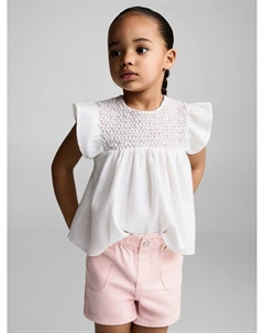 Детские шорты Pepi из хлопка Mango