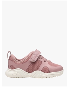 Детские кроссовки Feather Ath с панелями, Dusty Pink Clarks