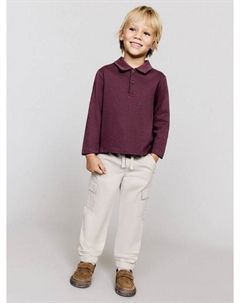 Детские брюки карго Keniab из хлопкового микса, Natural White Mango