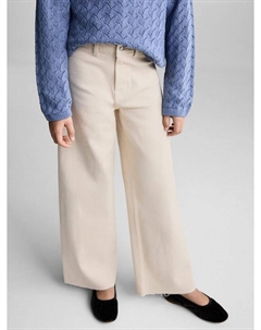 Детские бесшовные джинсы прямого кроя, Beige Mango