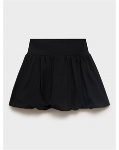 Детская хлопковая юбка-трапеция Globo, Black Mango
