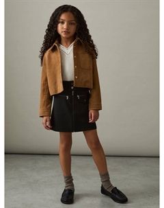 Детская юбка-трапеция Poppie на молнии, Black Reiss