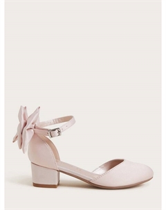 Детские туфли на каблуке Sara Satin, Pink Monsoon