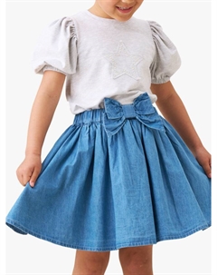 Детская юбка с бантом, Denim Angel & rocket