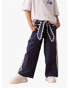 Детские брюки Erica из льняной смеси, Navy Angel & rocket