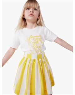 Детская хлопковая футболка с принтом, Marshmallow/Orge Petit bateau