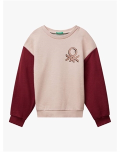 Детский свитшот с цветными блоками из хлопка, Multi Benetton