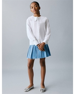 Детская блузка Carmen Babydoll с воротничком, White Mango