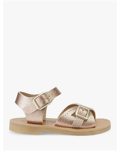 Детские веганские сандалии Pearl из двух частей, Rose Gold Young soles