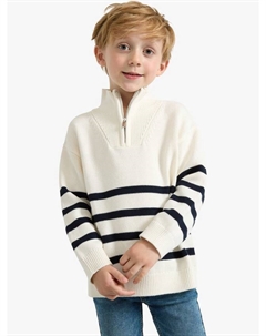 Детский джемпер половинка на молнии из органического хлопка, Light Dusty White Lindex