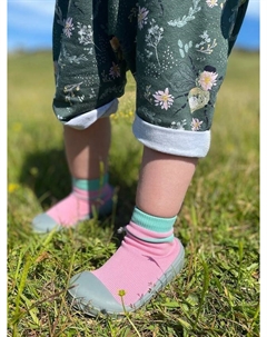 Детские эко-тапочки для дома и улицы, Pink Turtl