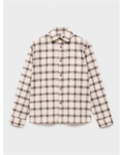 Детская рубашка Berto в клетку, Light Beige Mango