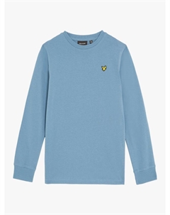 Детская однотонная футболка с длинным рукавом, Blue Lyle & scott