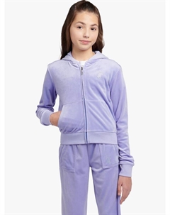 Детская худи с молнией и стразами mini diamante, Jacaranda Juicy couture