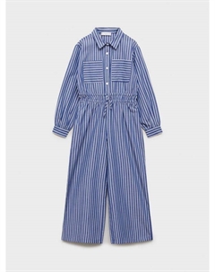 Детский комбинезон Wendy Stripe из хлопка, Navy Mango