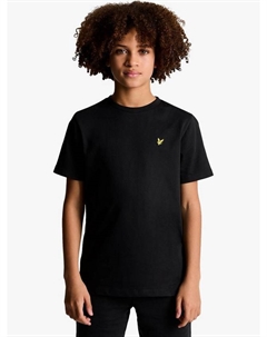 Детская однотонная футболка, Jet Black Lyle & scott